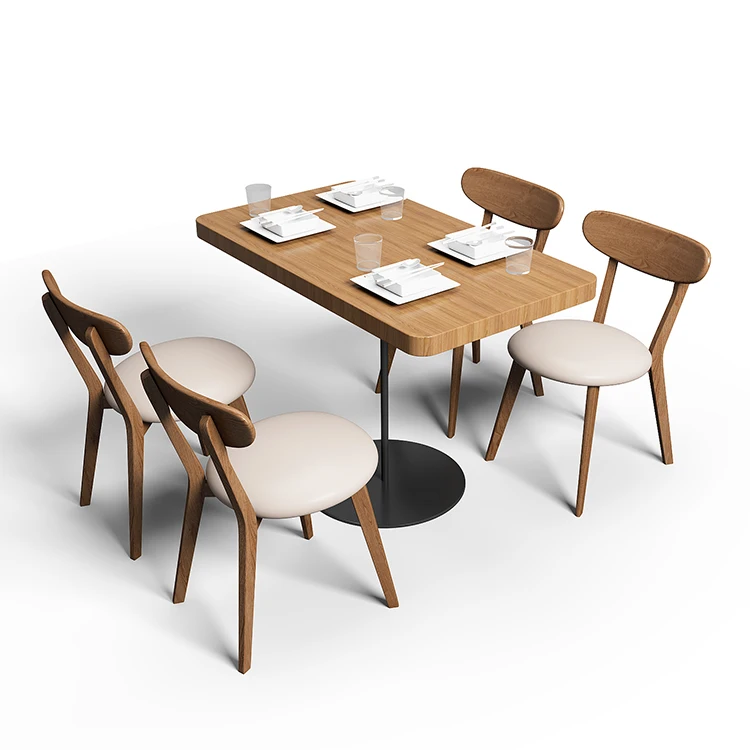 Nordic Reproduction Style Restaurant Home Furniture Armless High Back Chairs Wooden Bistro Chair