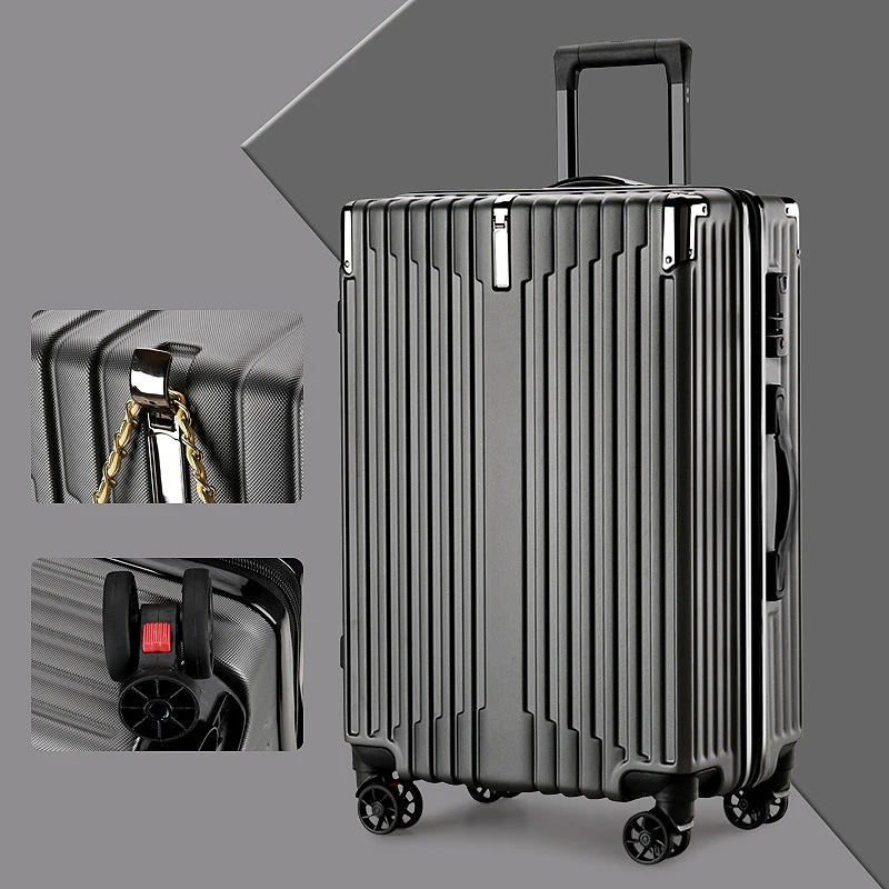 Light Weight ABS travelling bags trolley luggage 20 inch trolley luggage size color material oem luggage suitcase