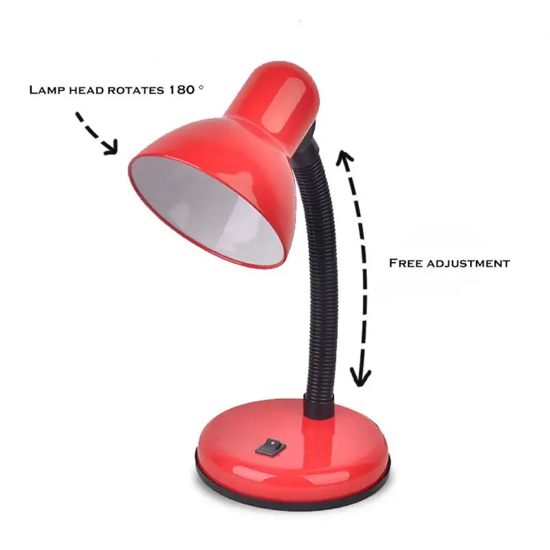 LED Table Lamps Office Studio Home Table Desk Light Study Student Reading Desk Lamp with Flexible Hose Neck