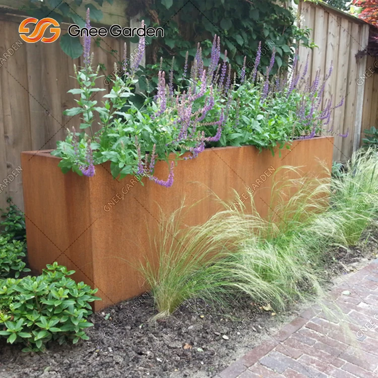 Factory wholesale large outdoor flower planters metal planter
