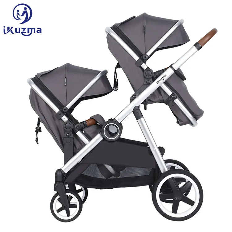 Hot Mom Shopping Newborn Double Twins Baby Sleeping Trolley