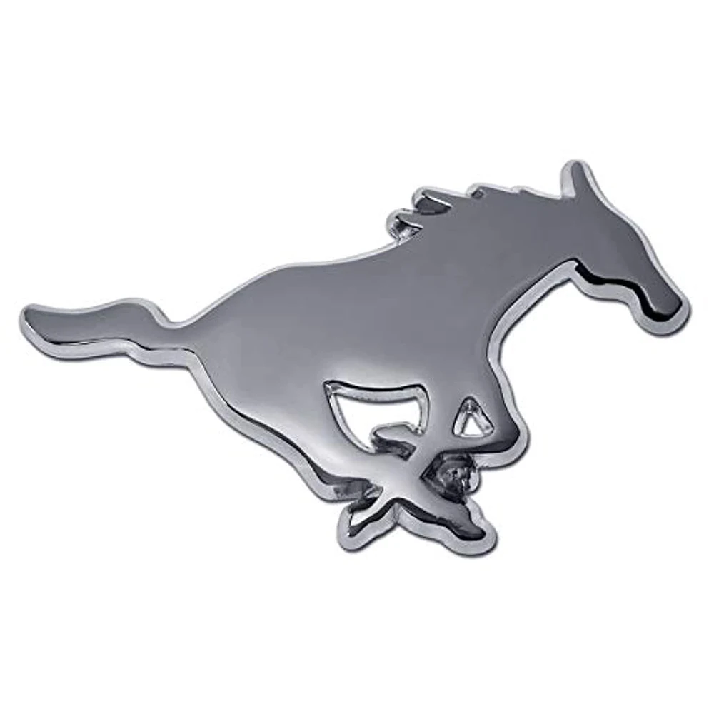 Custom Abs Plastic Silver Chrome Self-adhesive Car Horse Emblem Logo Badge With Car Body Decoration