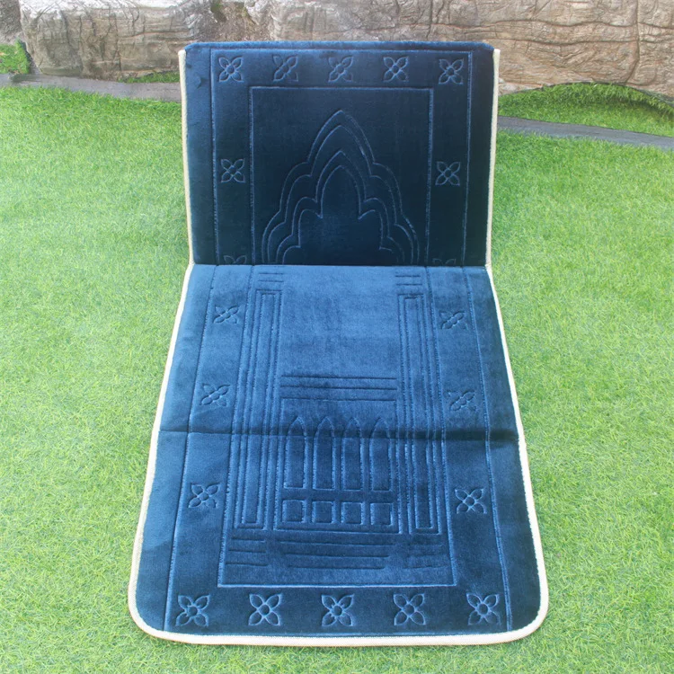 Hot sale facecloth fabric portable pilgrimage blanket size 55*110 folded worship blanket prayer mat