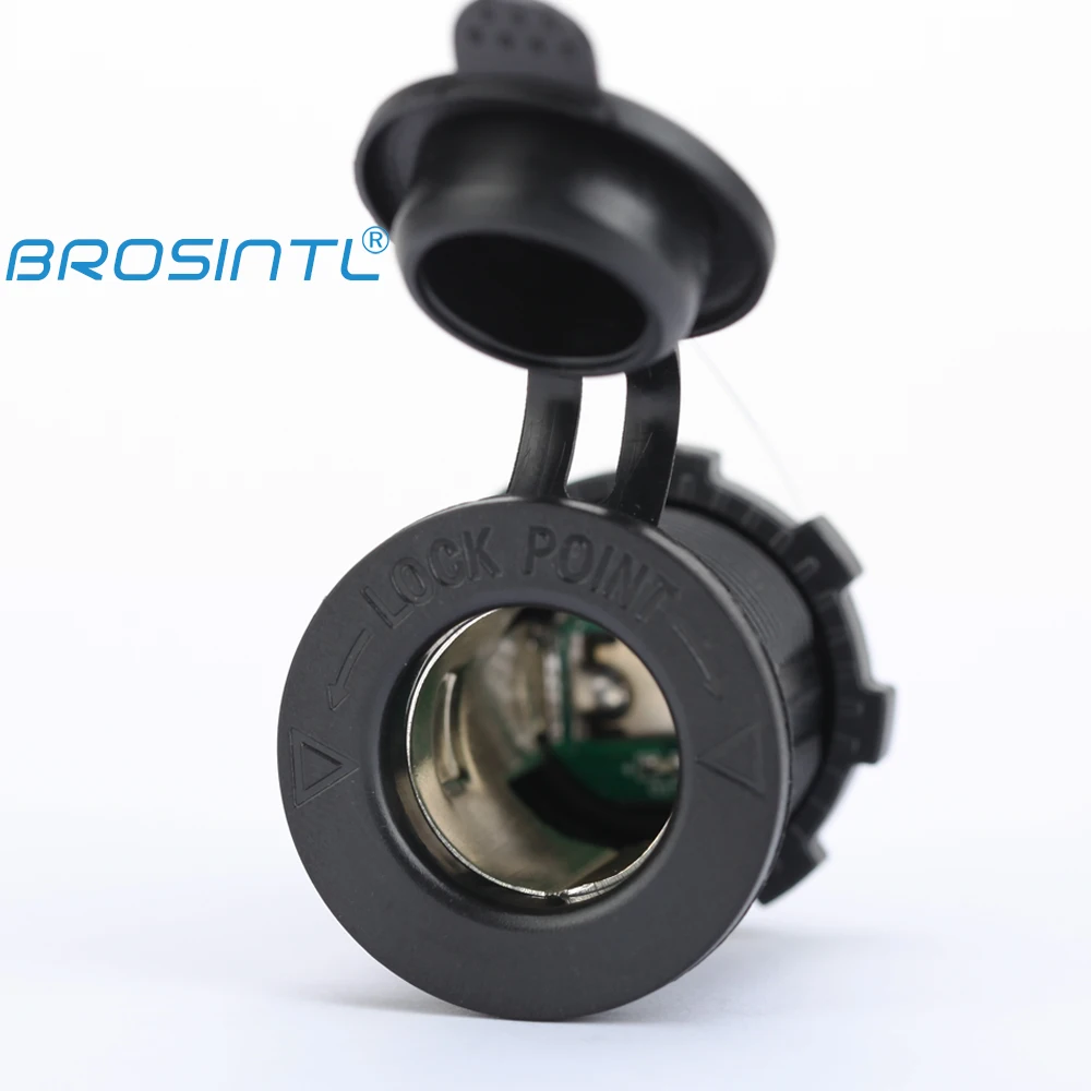 Brosintl BC012KB 12V 24V 20 амперного источника питания машинная Зажигалка для сигарет розетка со светодиодной подсветкой