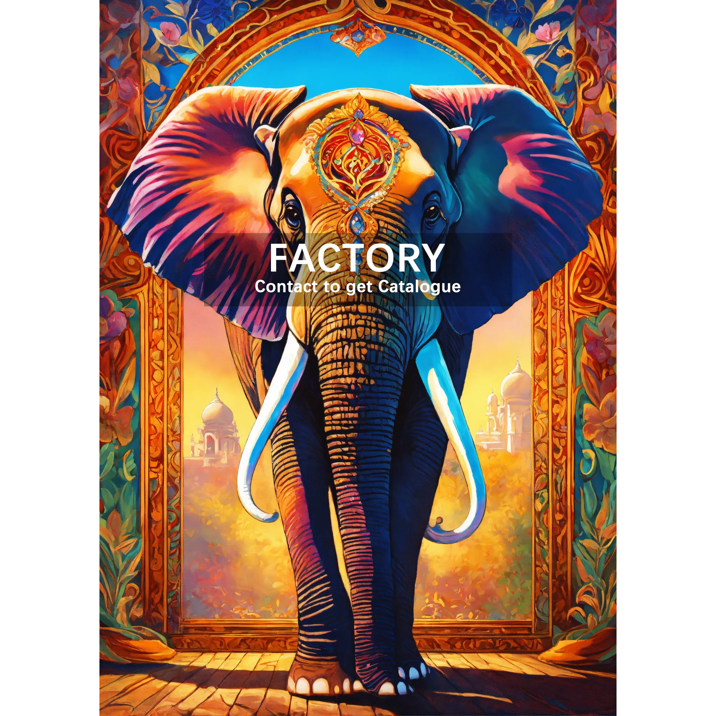 Animal Diamond Painting Elephant Cross Stitch Embroidery AB Drill New Arrival Mosaic Fantasy Modern Home Decoration