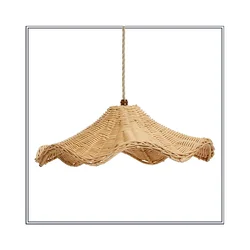 2021 Natural rattan pendant lampshade made in Vietnam / decorative bamboo rattan lampshade environmentally friendly crafts