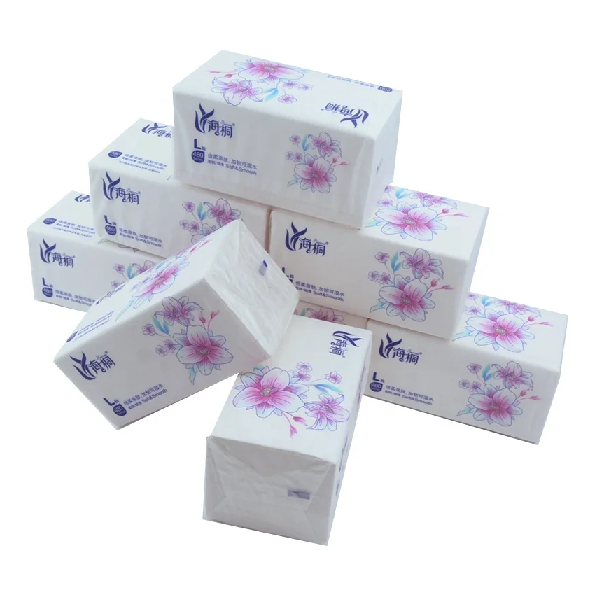 Soft Packed Facial Tissue 100% Virgin Wood Pulp Made Hotel Office Daily Using Facial Tissue Paper Private Label Facial Tissue