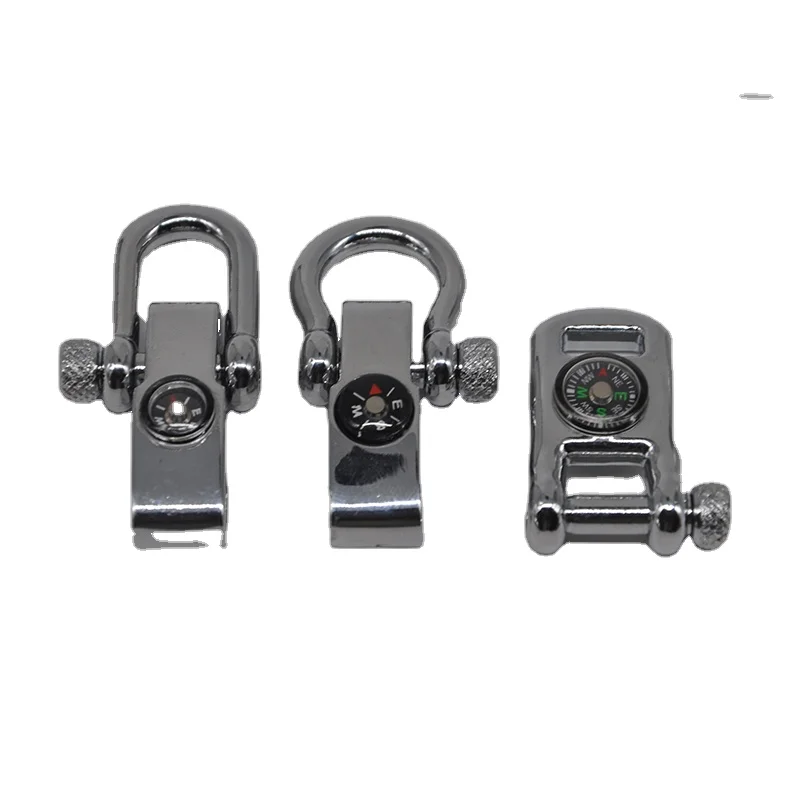 Custom adjustable screw pin shackle for paracord bracelet