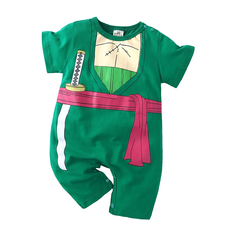 Baby Clothing Wholesale Baby Anime Cartoon Romper Summer Clothes Newborn Outing Clothes