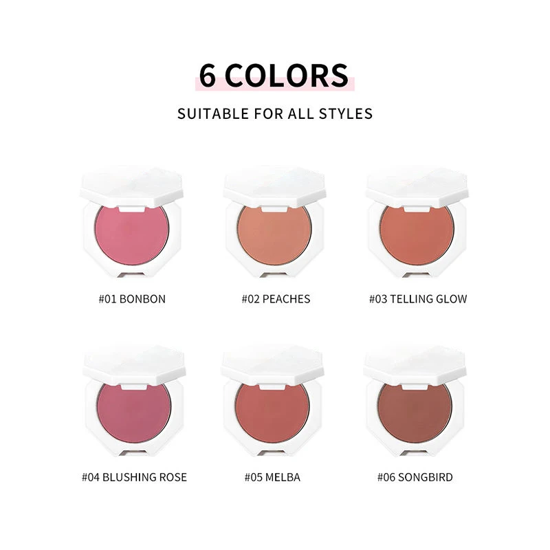 Wholesale 6 Color Makeup Setting Blusher Cheek Sexy Mama Blusher