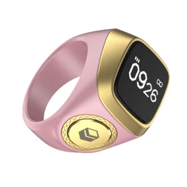 2023 Smart Muslim Islamic Oem Electronic Zikir Counter Digital Azan Alarm Clock Tasbeeh Tasbih Zikr Ring
