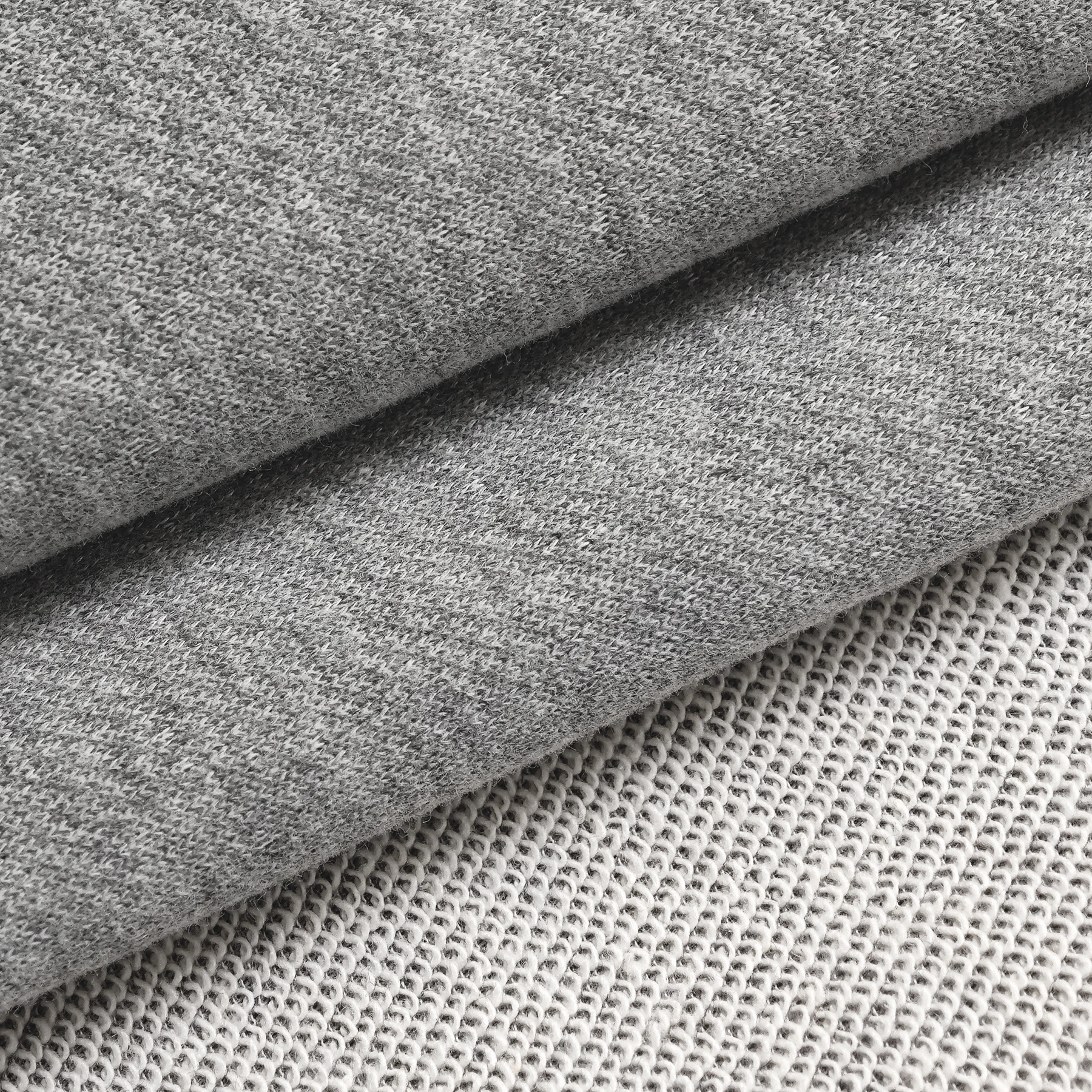 Пользовательские влагопоглощающие 300gsm полиэстер хлопок TC Конопля Grey французские махровые толстовки ткань для одежды