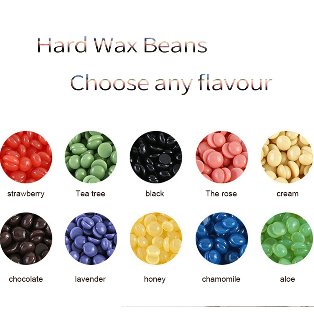 HJS High Quality deplicated Wax Hair Removal Wax Beans Set Hard Wax Beans For Hair Removal At Home