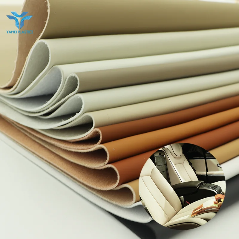 Hydrolysis Resistance 5 Years Wholesale Microfiber Leather PU leather Material for Car Seat, Upholstery and Marine Indoor