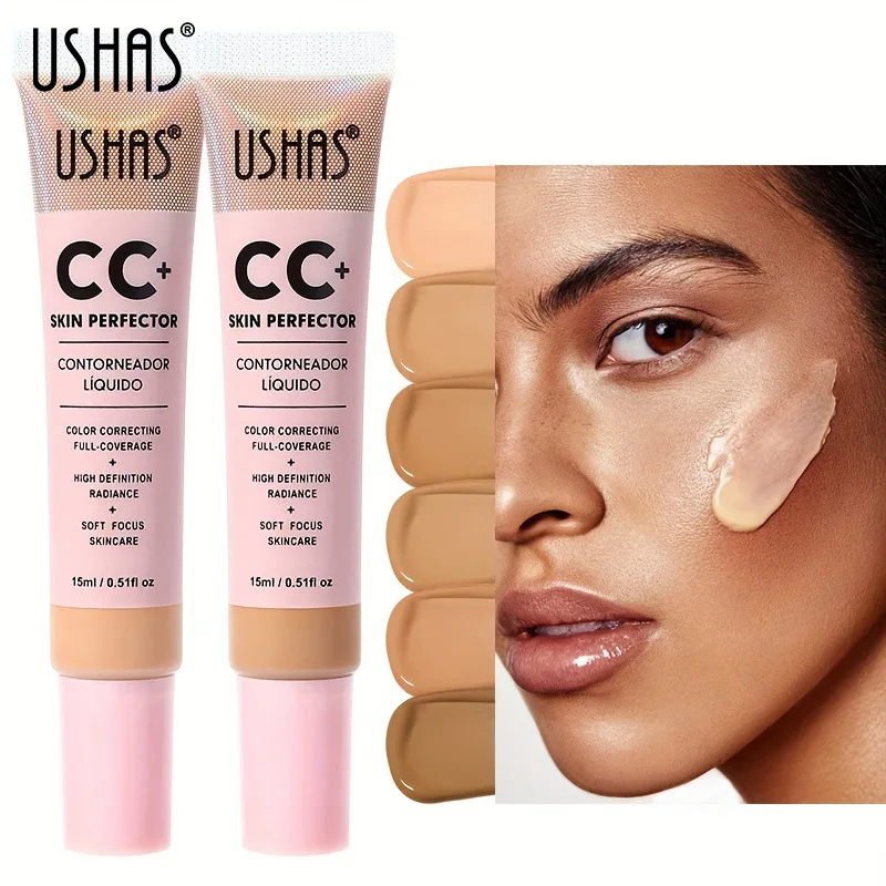 USHAS Make Up 6 Colors Liquid Concealer Foundation Cream HD Photogenic Color Correct Liquid Concealer