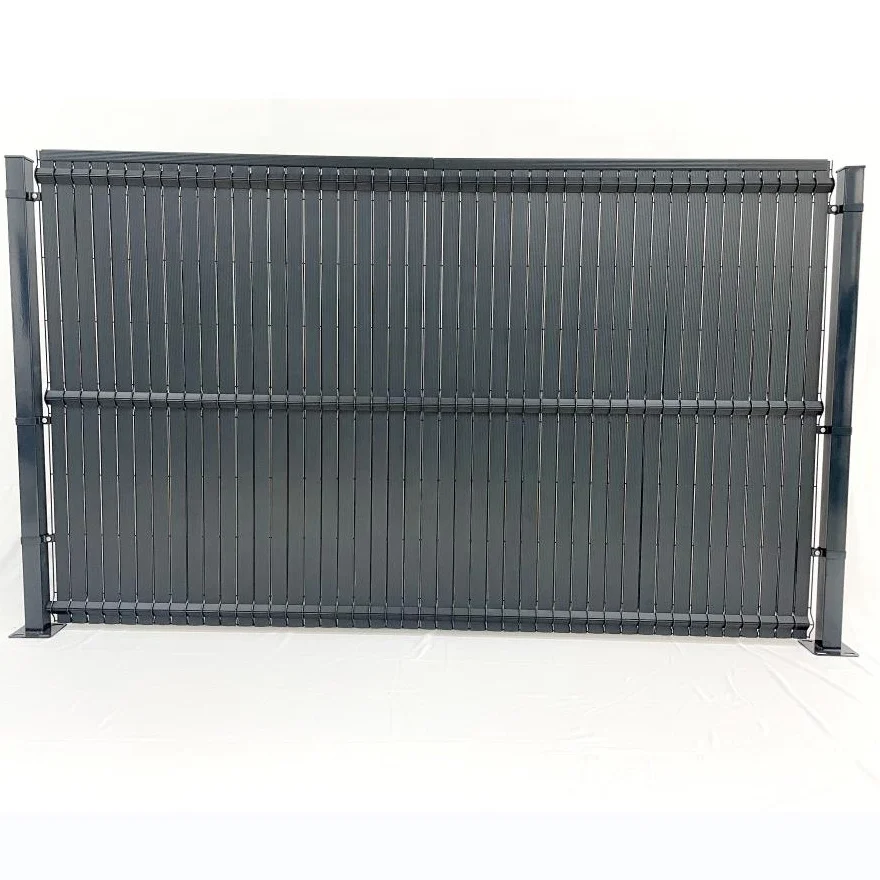 vertical slats kit Plastic fence slats Privacy Garden Fence Panels Rigid PVC Privacy Slats Kit occultation lattes PVC anthracite
