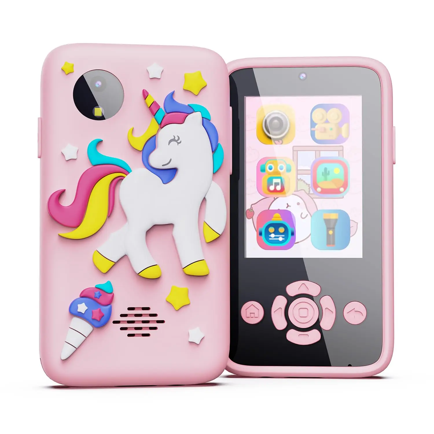 Kids Smart Phone Toys for Girls Boys Toddler Cell Phones Toy with Touchscreen Camera MP3 Learning Smartphone