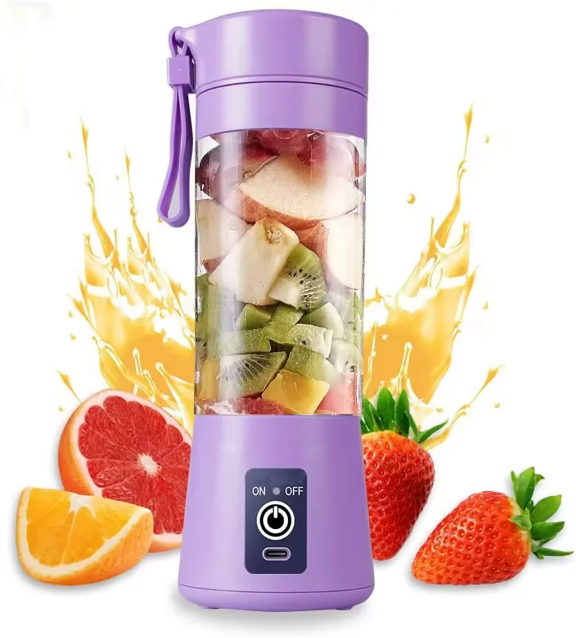Home Kitchen Accessories Electric Mini USB 6 Blades Juicer Cup Machine Portable Fruit Cheap Juicer Blender