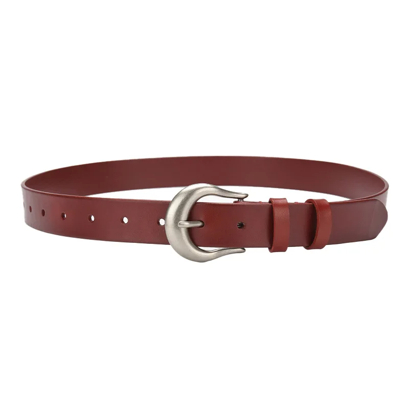 Expertly Manufactured by Suppliers Fashion Genuine Leather Belts for Belt Adornment Cowboy Belt Female