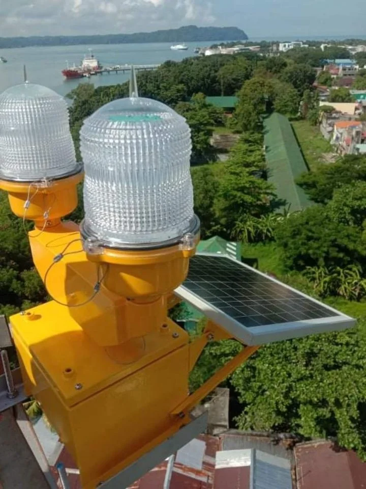 DLT10S LED Solar powered aircraft beacon light for tower crane,aircraft obstruction lamp