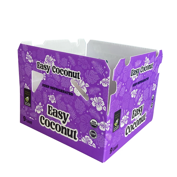 Custom Vegetable Packing Boxes Folding PP Corrugated Hollow Storage Box Vegetable Fruit Polypropylene Hollow Plastic box