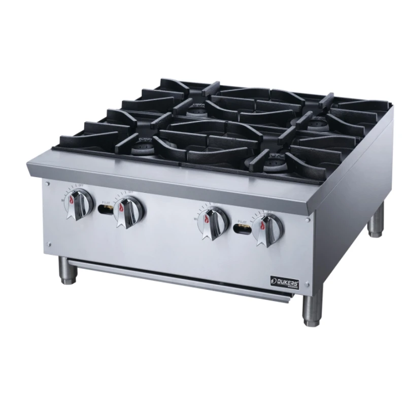 Cooking Equipments Commercial restaurant Kitchen stainless steel gas countertop 4 burners stove