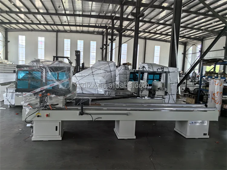 2024 new design upvc double head cutting saw window and door making machine pvc windows machines
