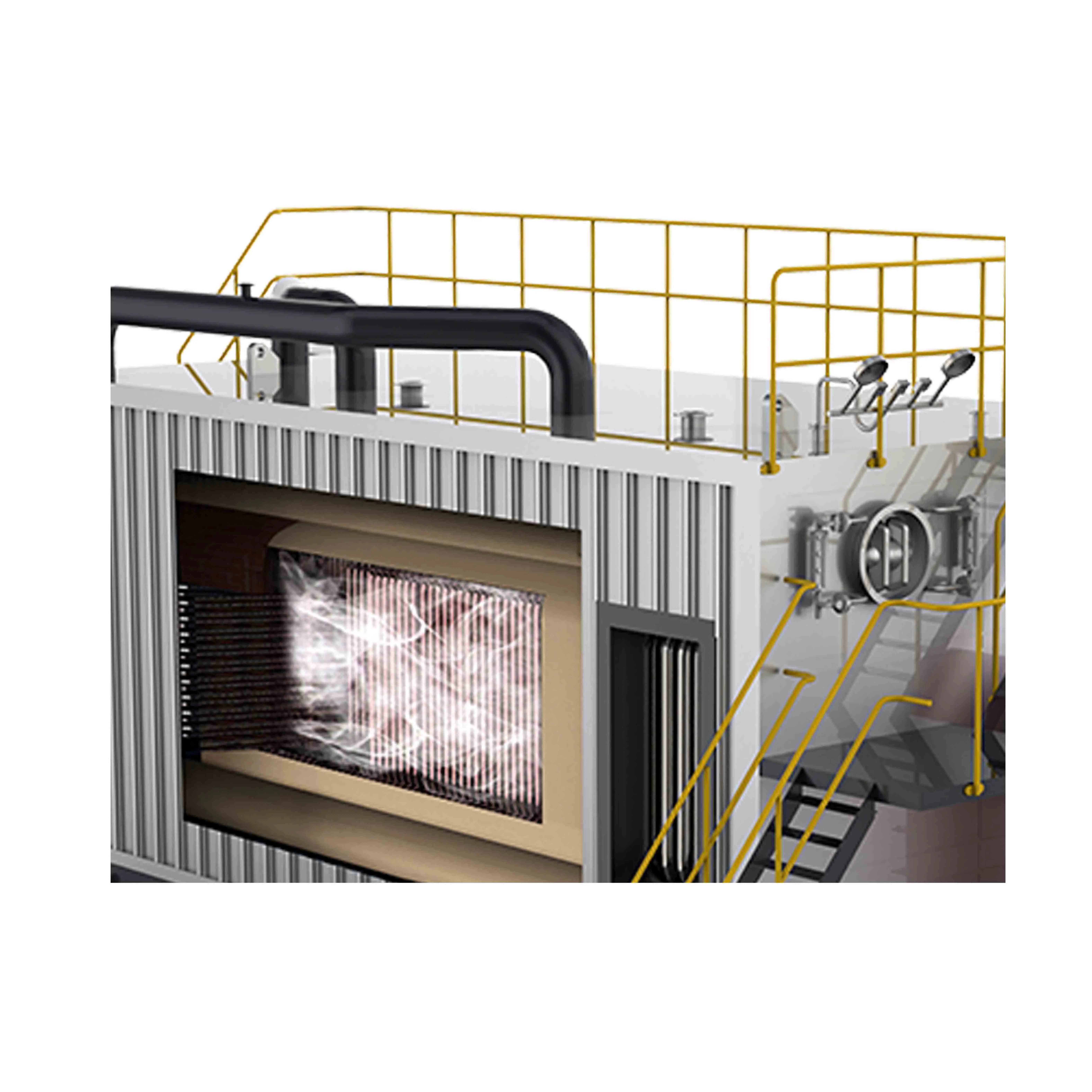 Manufacturers supply SZS series double drum reverse firing gas (oil) steam boiler hot water boiler