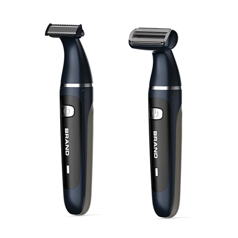 EASTO plastic waterproof electric mini travel  usb men rechargeable single foil  pubic hair shaver one blade battery trimmer men