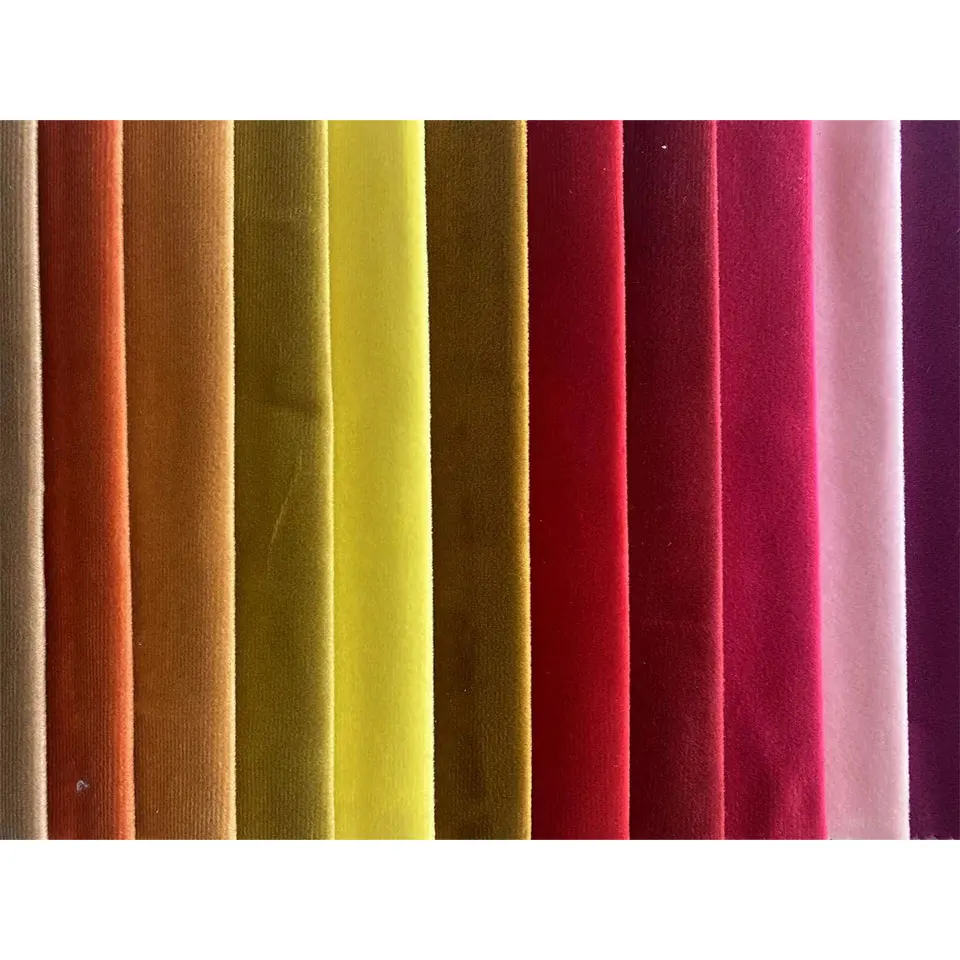 European Popular 100% Polyester Fabric Warm Curtain Soft Sofa The most suitable velvet fabric in winter