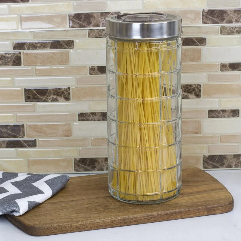 Large Glass Kitchen Canister jars for food