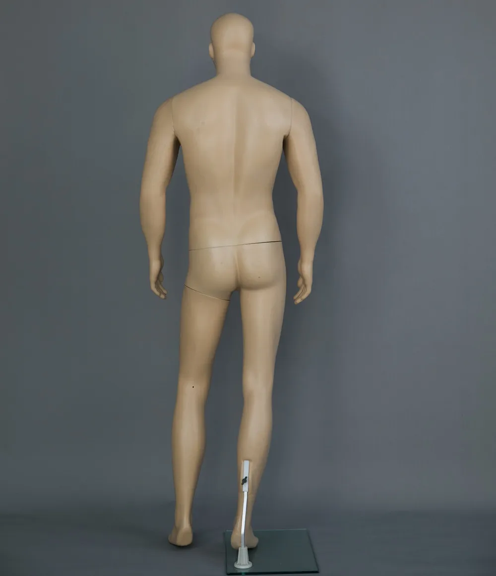 Plastic full man mannequin plus size muscle male manikin