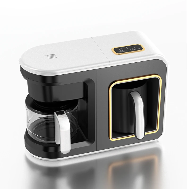 Кофеварка 2 в 1 500 Вт + 400 автоматическая кофемашина чайник для кофе Moka со звуковой сигнализацией