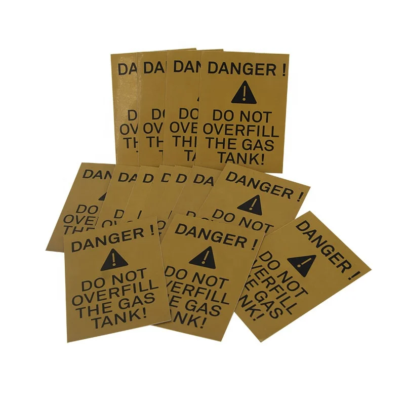 flammadble danger diesel vehicle fuel warning stickers sign