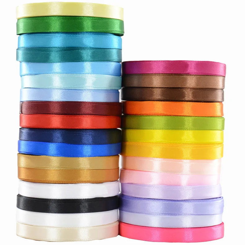 Custom Your Logo Size And Color Polyester Fibre Bow Silk Ribbon For Flower Gift Box Packaging