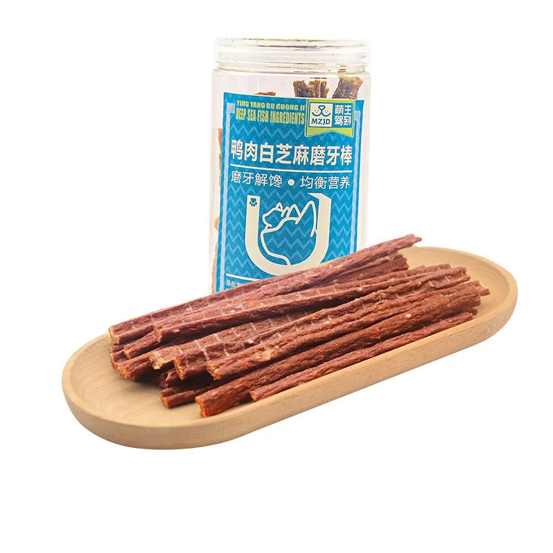 Pet snacks duck meat chicken tooth grinding stick tooth cleaning consumes energy anti-dismantling puppy