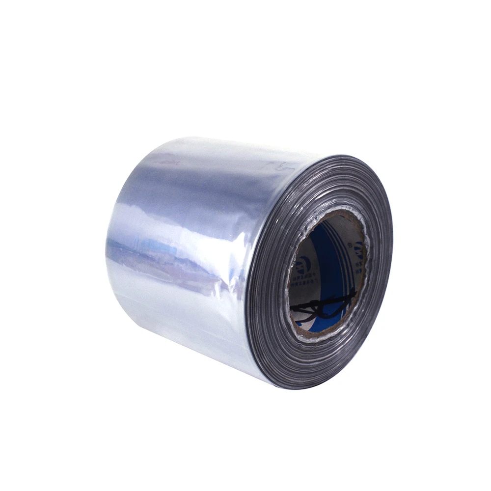 Guangdong China Factory Made Plastic PET/PVC/PE/POF Custom Packaging Shrink Film On Roll For Sealing Food And Beverage