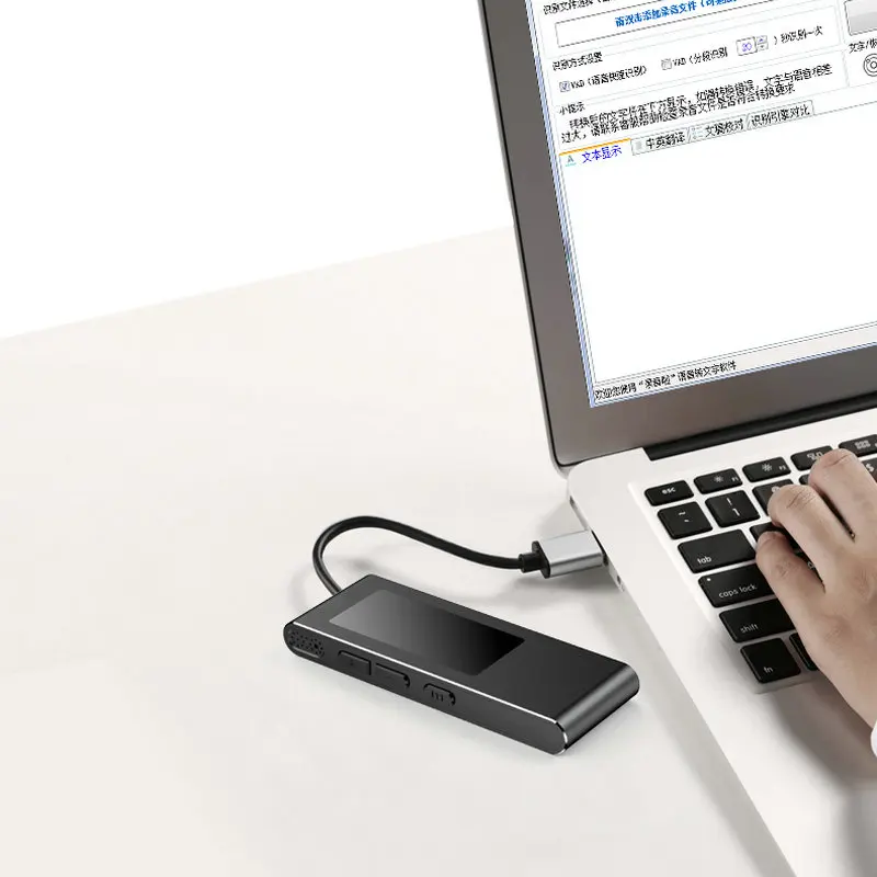 32GB Denoise Digital Portable Voice Recorder with Playback HD Mini Audio HD Dictaphone USB MP3 WAV Recording Device for Meetings