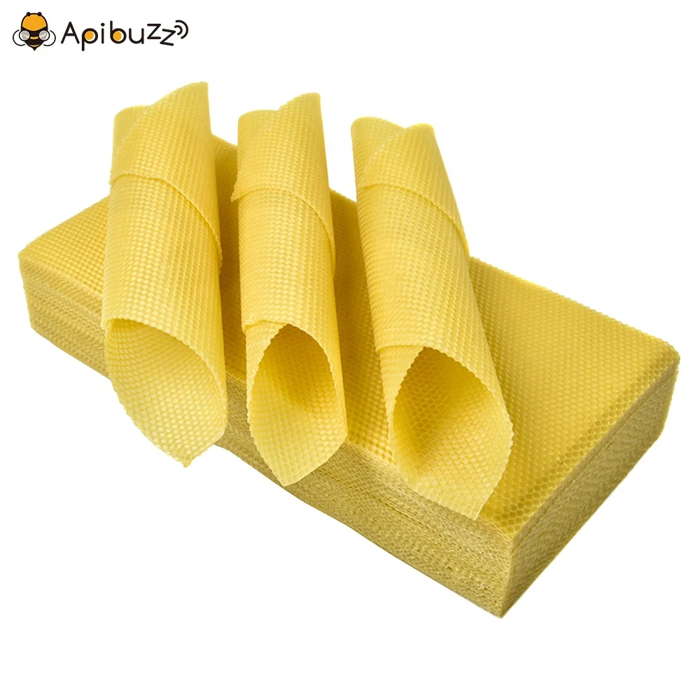 Langstroth Natural Beeswax Honeycomb Foundation Sheet Beekeeping Bee Wax Apiculture Equipment Beekeeper Tool Supplies
