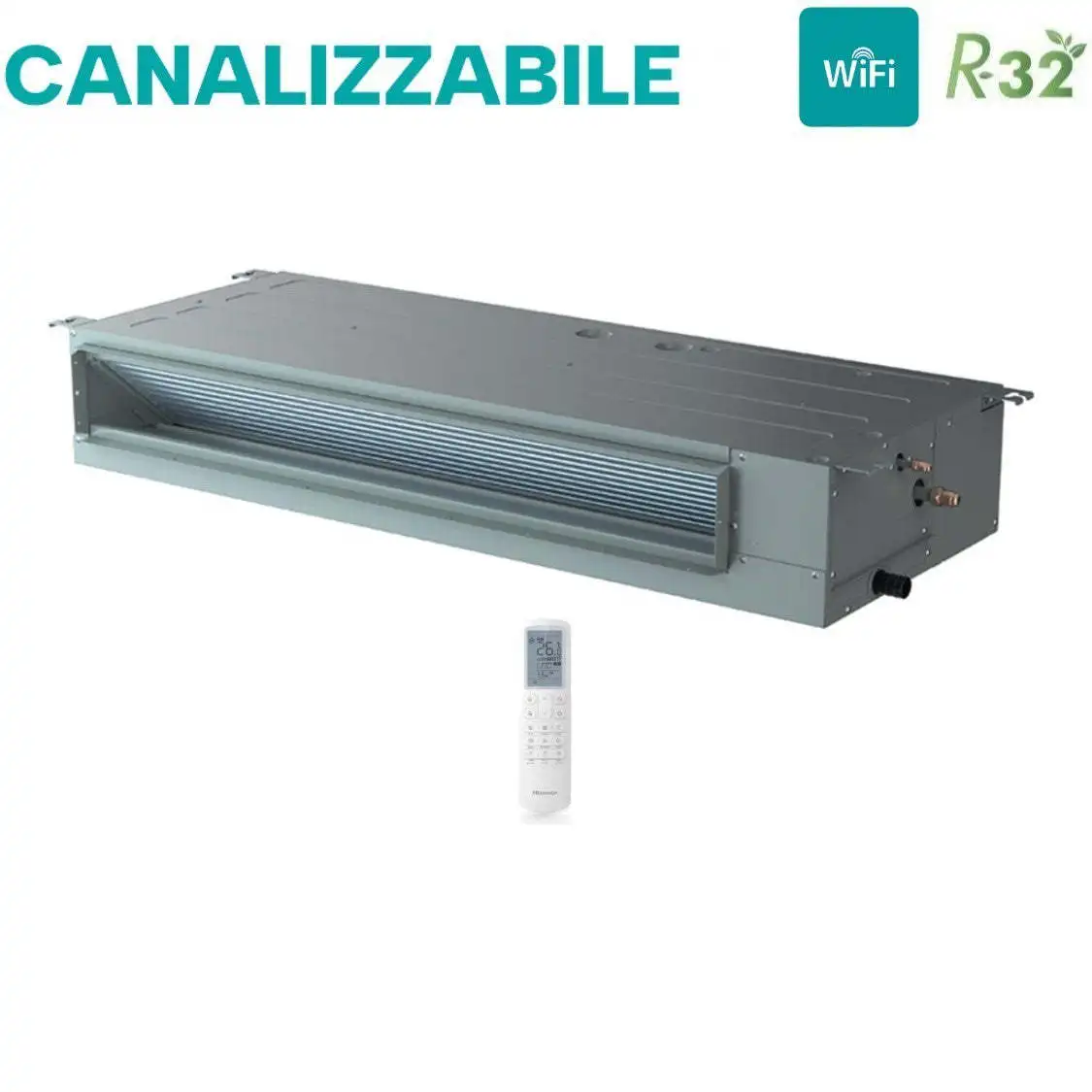 Unità Interna Canalizzato Canalizzabile Hisense 9000 Btu ADT26UX4RBL8 R-32 Wi-Fi опционально con Telecomando di serie