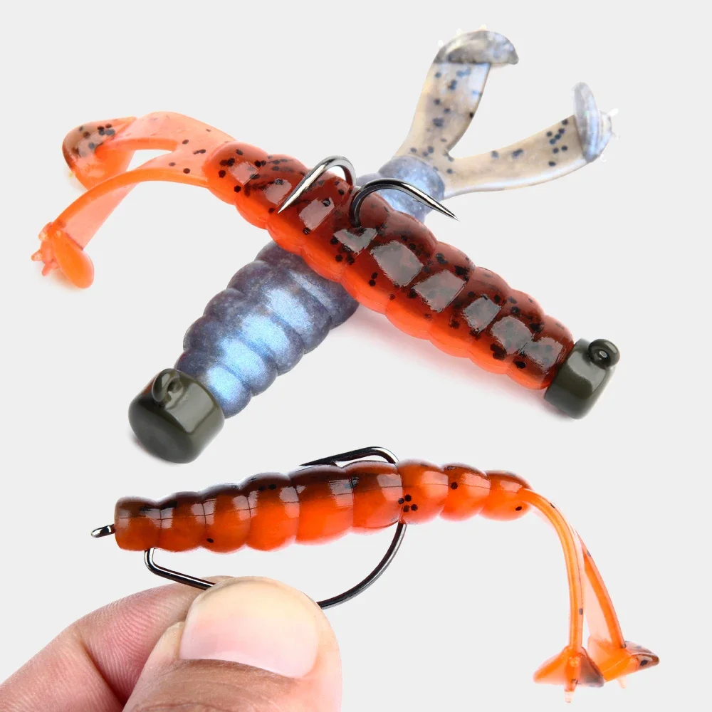 Spinpoler Diver Grub Twin Tail Salted Fishing Lure Floating Soft Plastic TPR Bait Ned Rig Grub Silicone Wobbler Saltwater Tackle