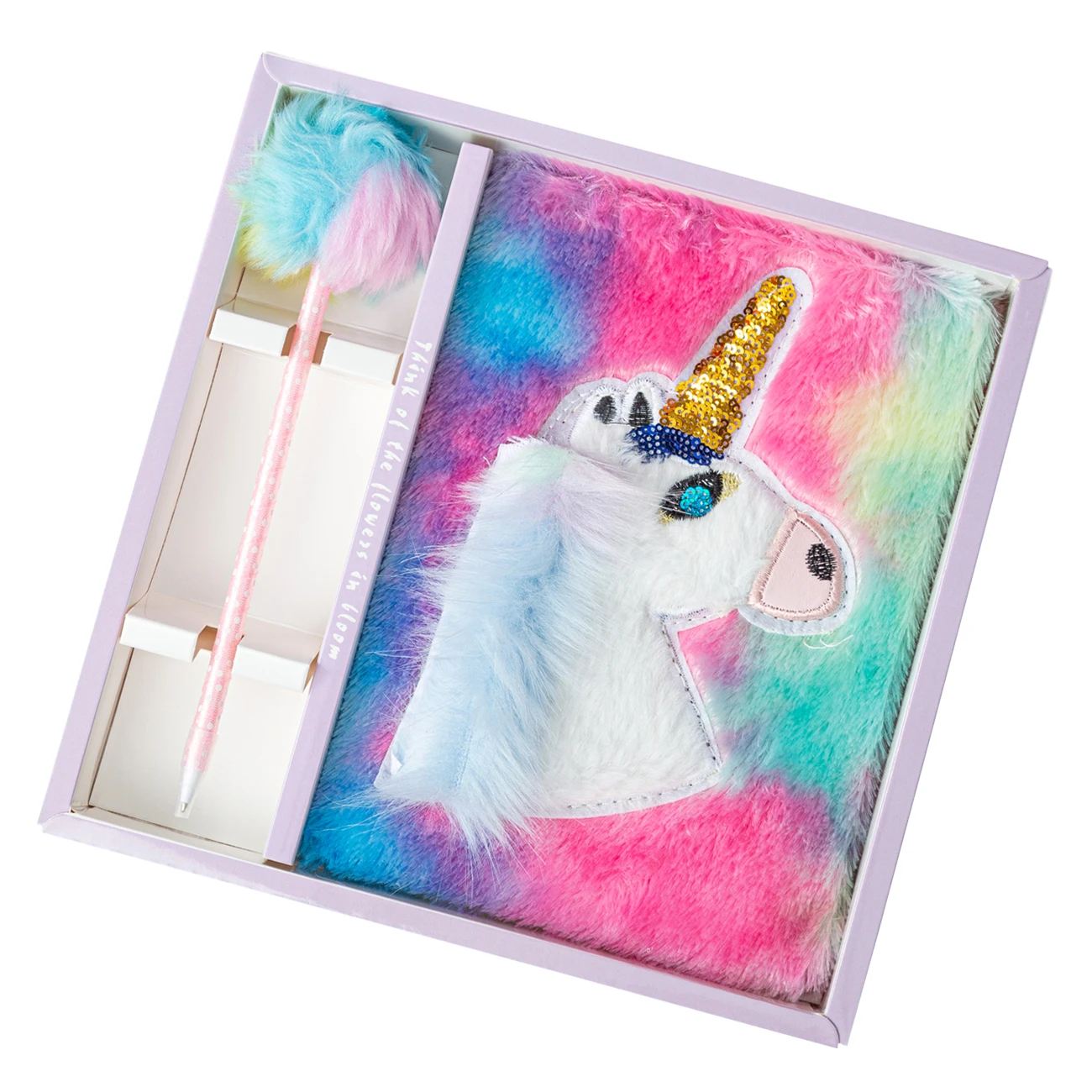 
Custom Pattern Kawaii Kids Hardcover Diary Notebook Girls Unicorn Cute plush Journal Notebooks Set  (1600144476768)