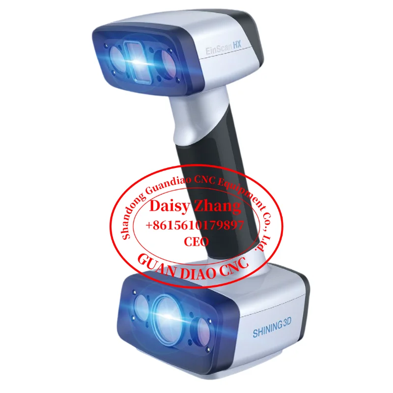 Color fidelity Double Blu ray HX Einscan 3d scanner hand held 3d scanner 3d body Laser scanner (1600737473380)