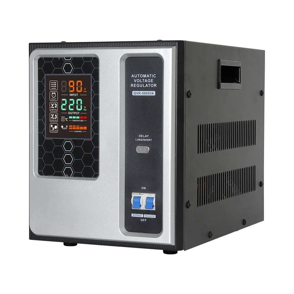 Home AVR 220V AC Automatic Voltage Regulators/Stabilizers 1kva 2kva 3kva 5kva 8kva 10kva QVR series For SVC Usage