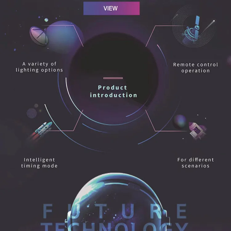 Space Sky Starry Projector Light Capsule UFO Star Galaxy Projector Space Capsule With Speaker For Christmas Gift