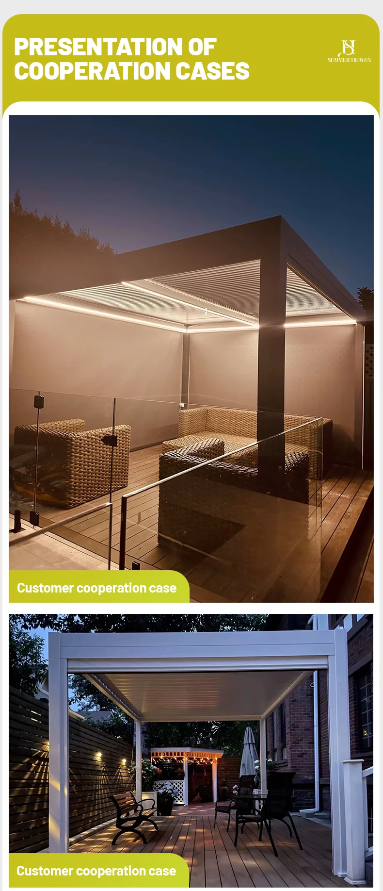 retractable louvered patio corner outdoor pergola gazebo 90 degree brackets attached to house rain cover