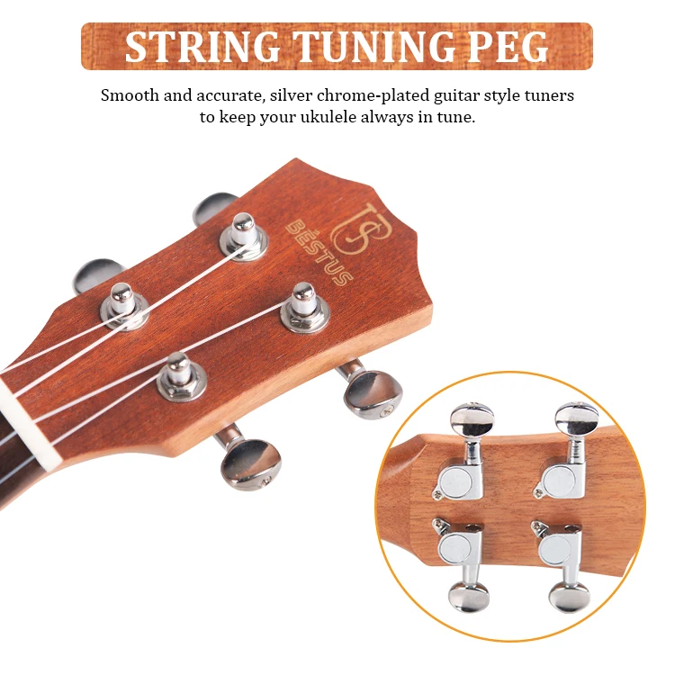 Распродажа 2021, Сапеле-укулеле с отпечатком пальца из палисандра для всех производителей, 21 дюймовое Сопрано-дерево, укулеле