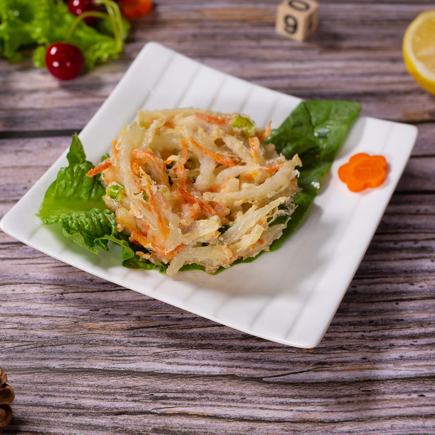 Frozen fried Chinese food Chinese Dim Sum  vegetable cake