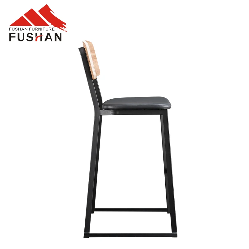 New Furniture General High Bar Chair Cafe Furniture Wooden Like Kitchen Stools Bar Chairs Kitchen Luxury Hotel