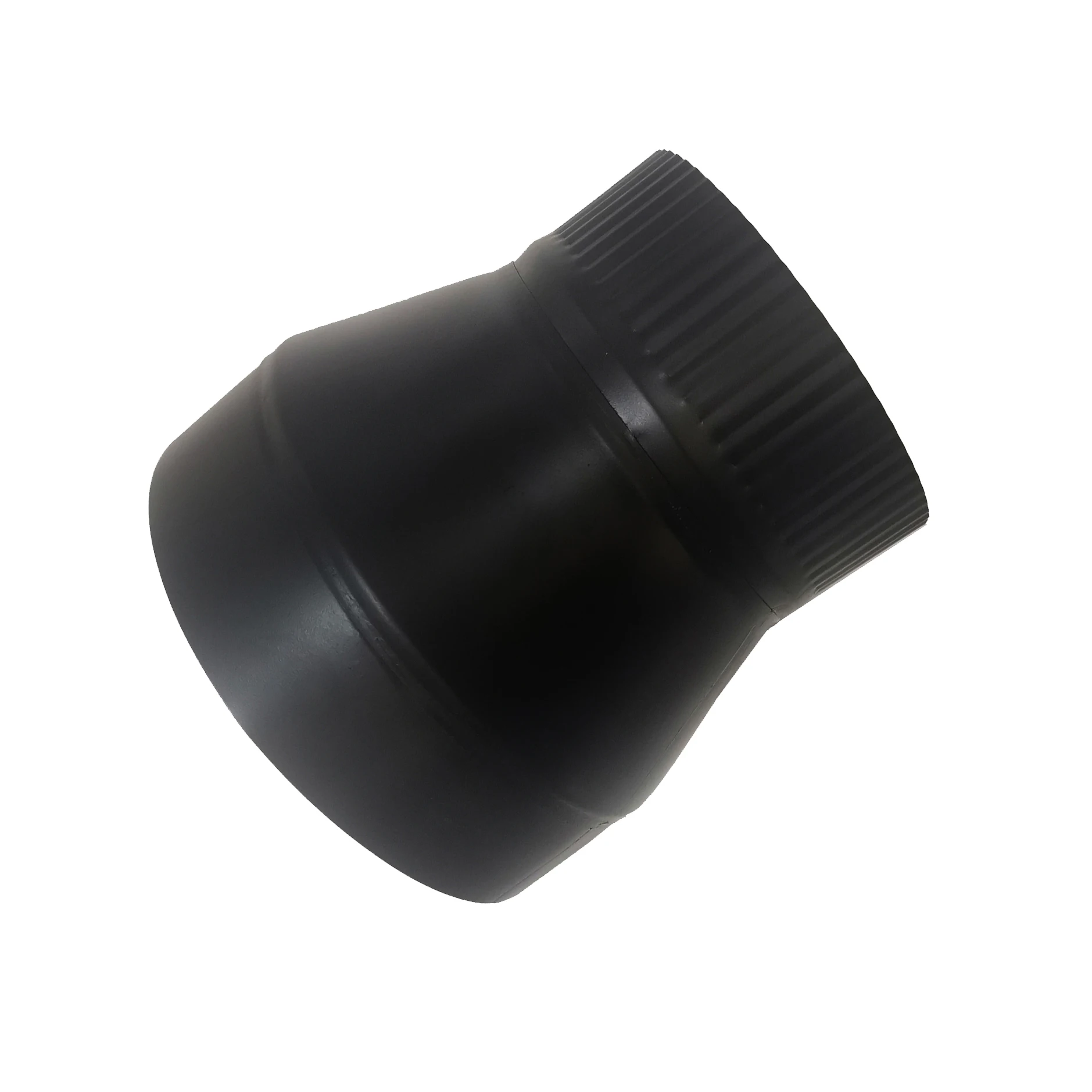 Factory chimney pipe reducer black powder coated chimeny Adapter with Trim for Chimney Connections